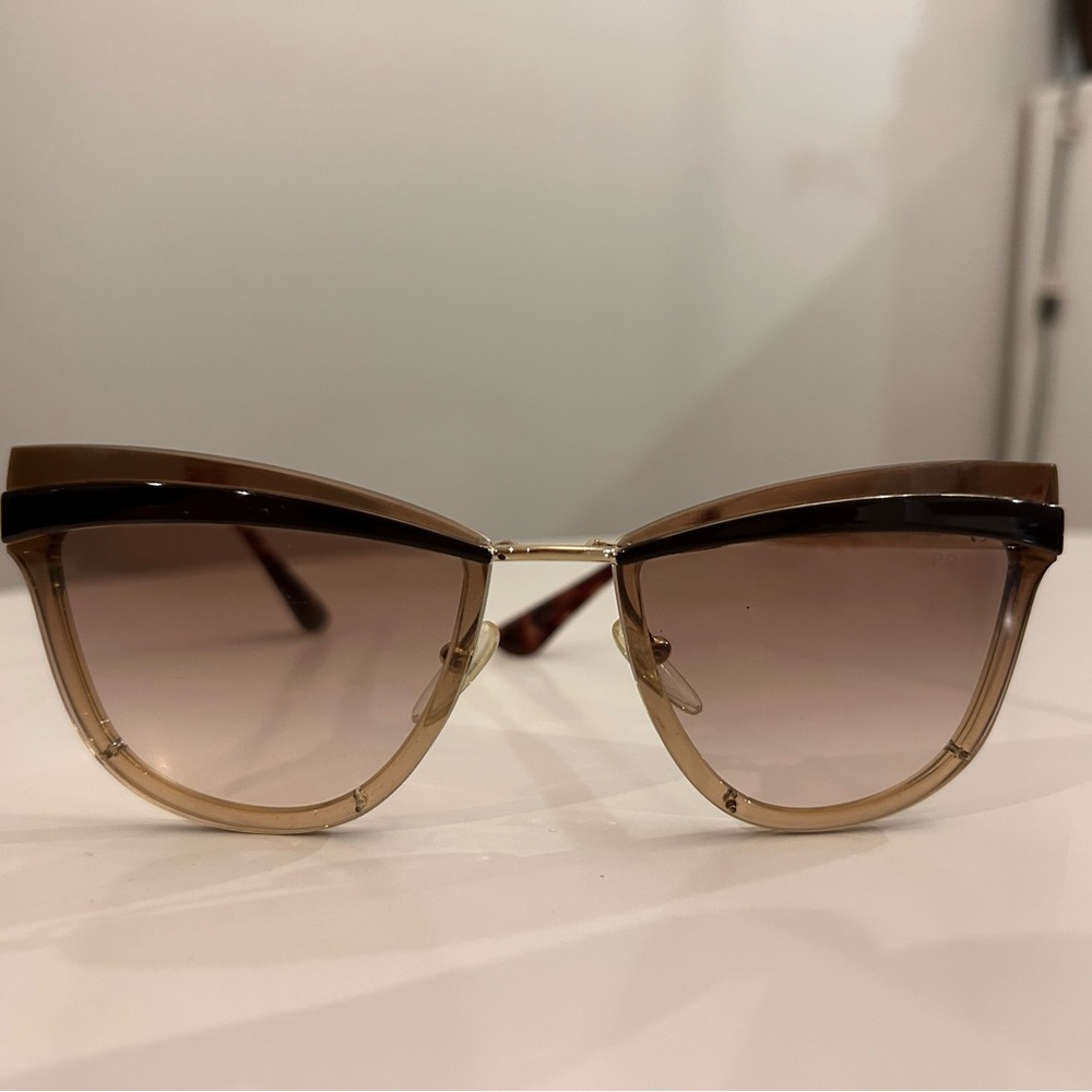 Authentic Prada Brown Cat-Eye Sunglasses
